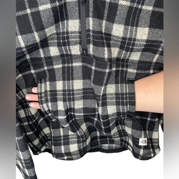 The North Face Women's Crescent Hooded Fleece Pullover Heritage Plaid Size Small - Picture 8 of 14